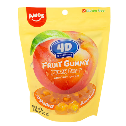 AMOS 4D Fruit Gummy Peach Burst