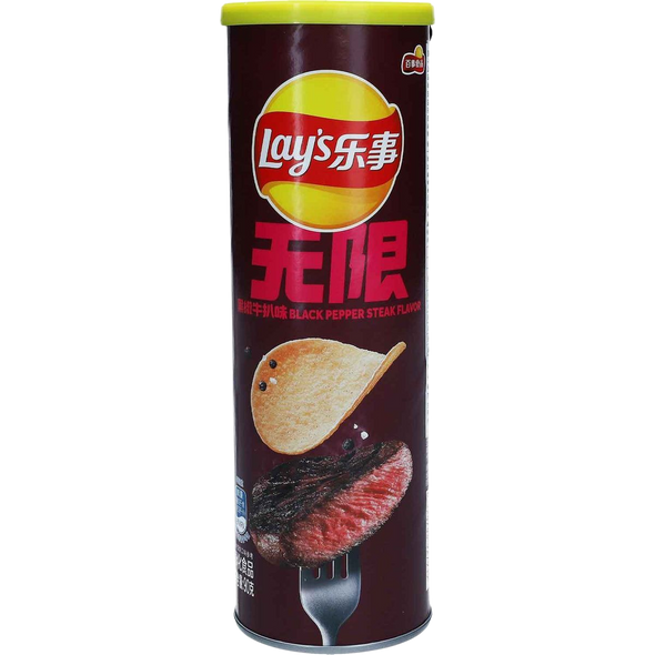 Lay's Stax Black Pepper Steak
